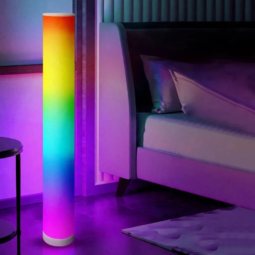 Đèn đứng trụ RGB điều khiển từ xa, đồng bộ nhạc cho trang trí nhà