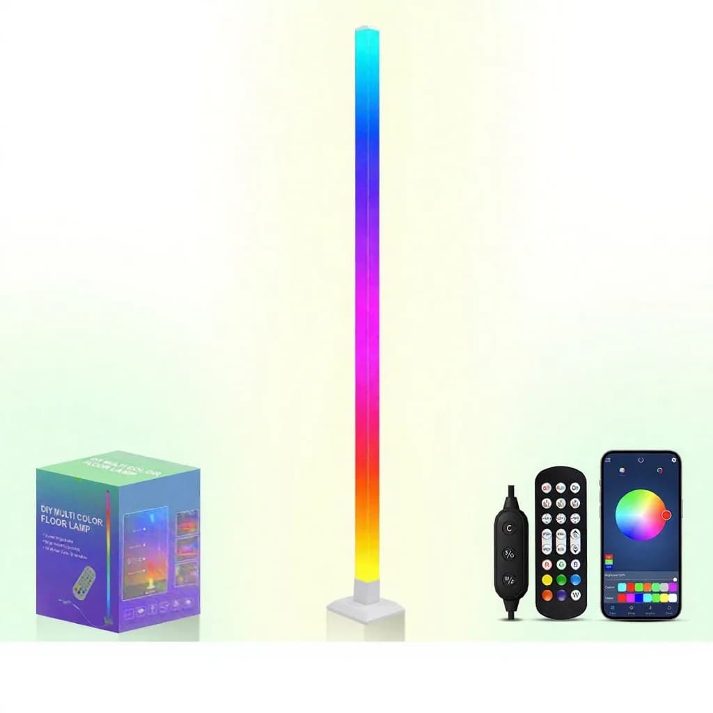 Đèn đứng thông minh RGB đồng bộ nhạc, điều khiển ứng dụng LED