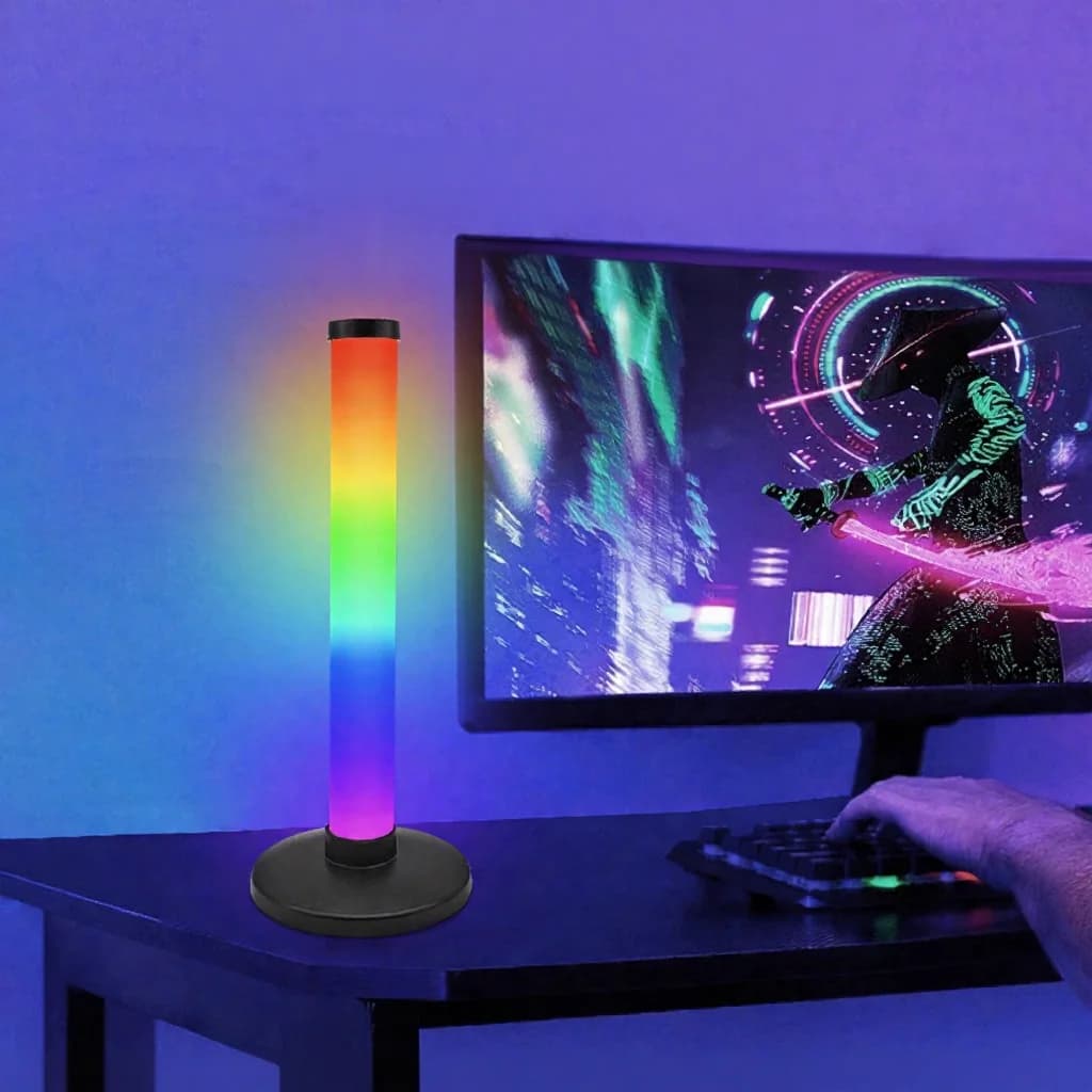 Đèn LED RGB Phản Ứng Âm Thanh Cho Bàn Gaming