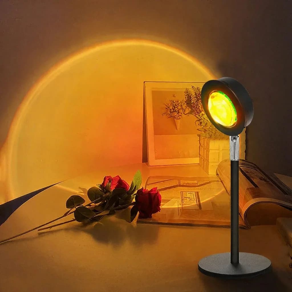 Đèn Chiếu Hình Hoàng Hôn USB RGB Trang Trí Bàn