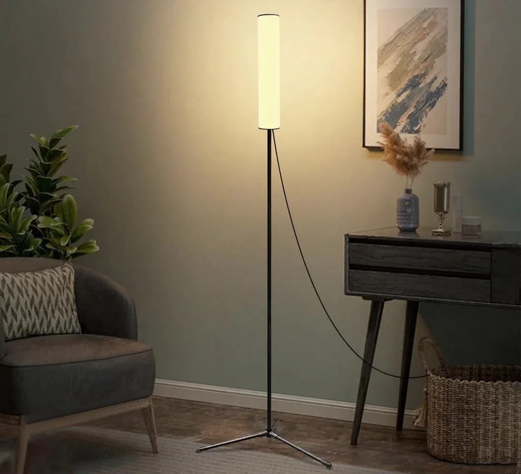 Đèn đứng LED điều chỉnh chiều cao, chân ba chạc, 3 chế độ màu