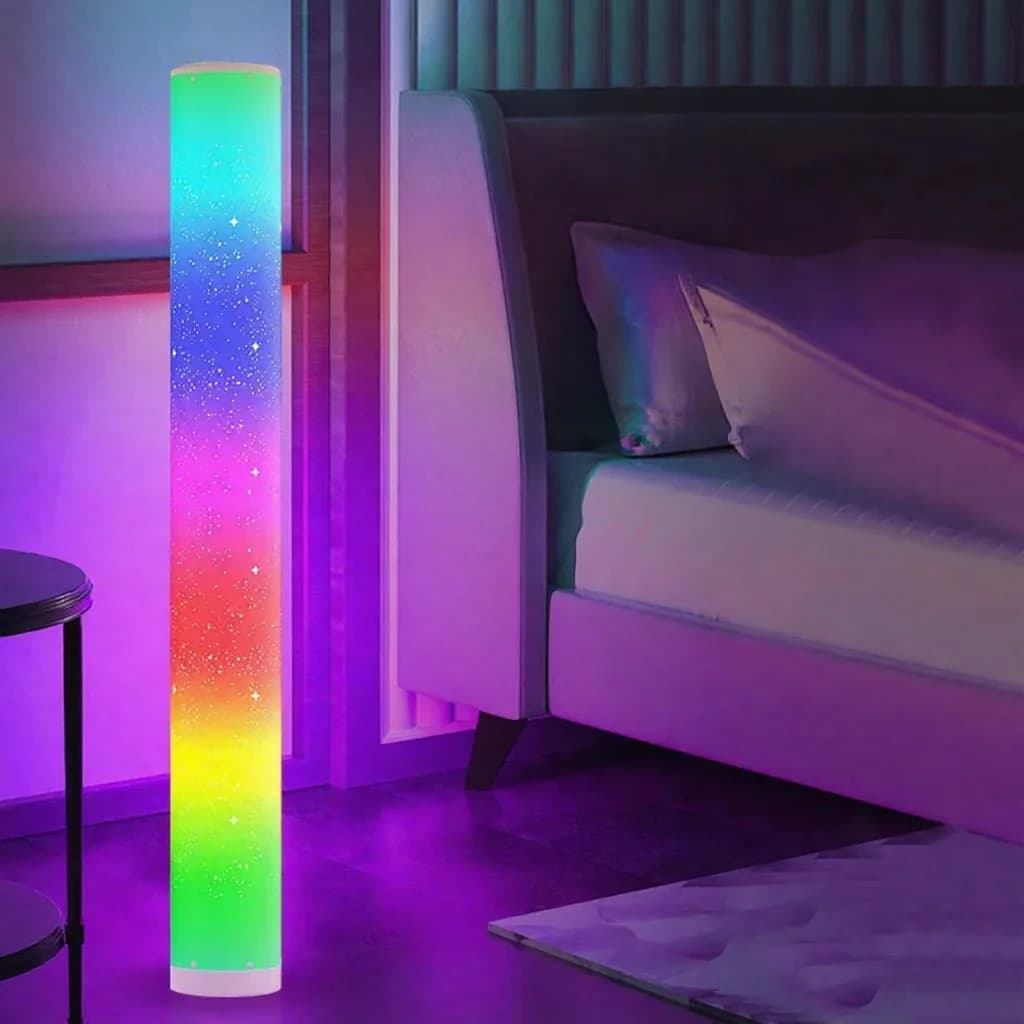 Đèn đứng LED RGB họa tiết sao, điều khiển Remote và App