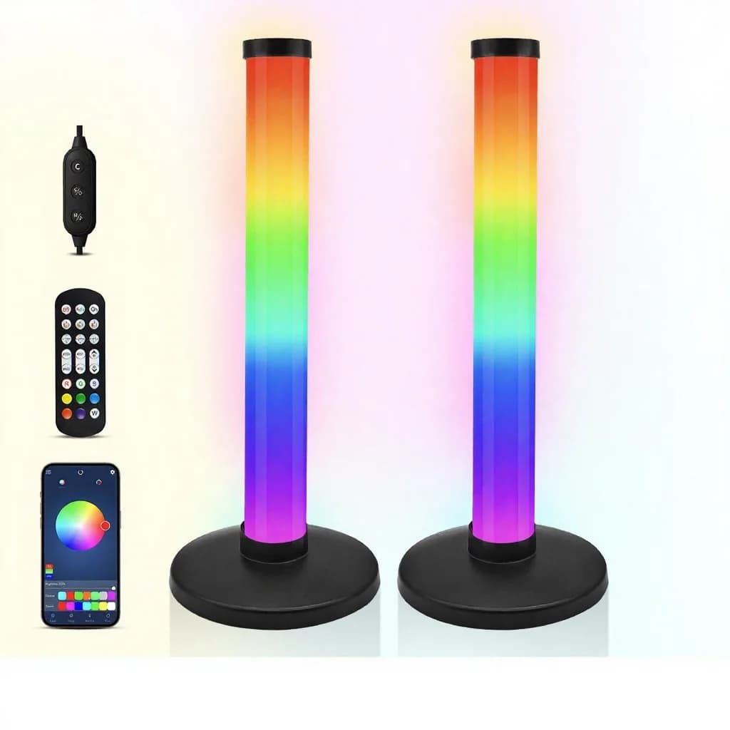 Đèn LED RGB Đồng Bộ Âm Thanh & Điều Khiển App Cho Bàn