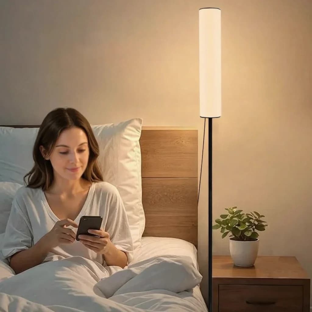 Đèn đứng LED điều chỉnh chiều cao, chân ba chạc, 3 chế độ màu