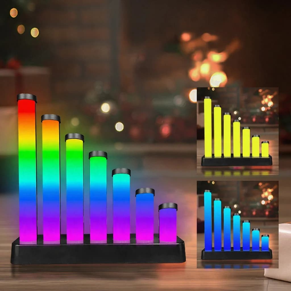 Đèn LED RGB Để Bàn Phản Ứng Âm Thanh, Điều Khiển App