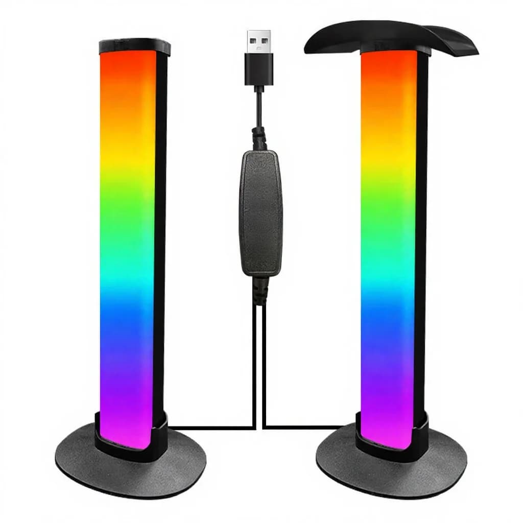 Đèn gaming RGB kèm giá treo tai nghe đồng bộ âm thanh