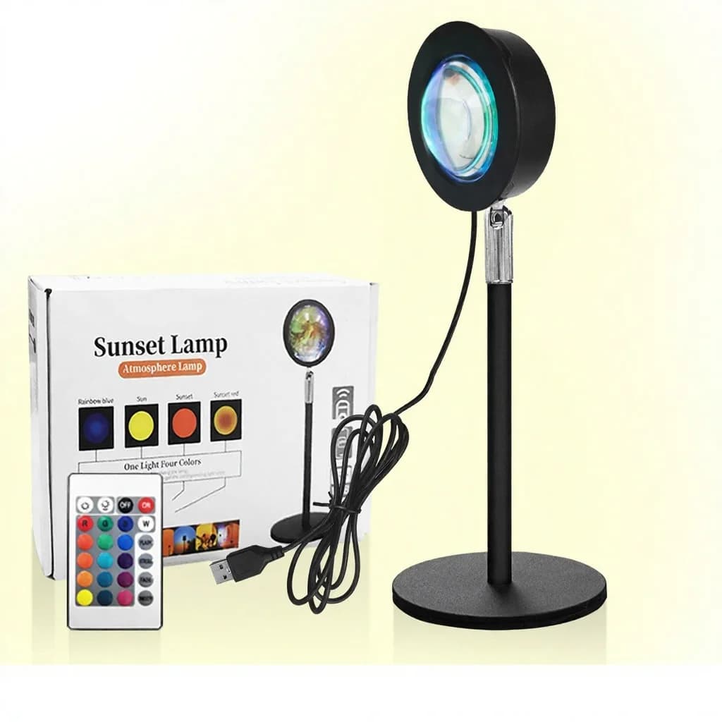 Đèn Chiếu Hình Hoàng Hôn USB RGB Trang Trí Bàn