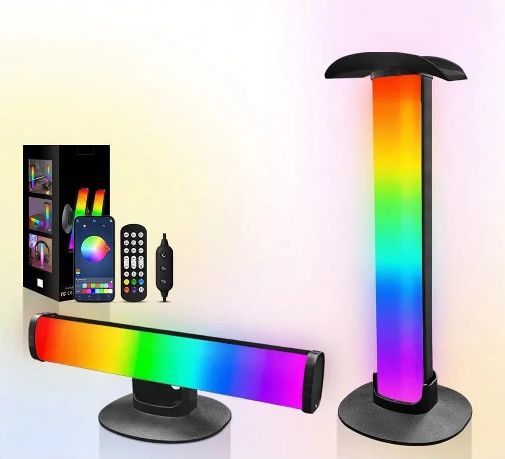 Đèn gaming RGB kèm giá treo tai nghe đồng bộ âm thanh