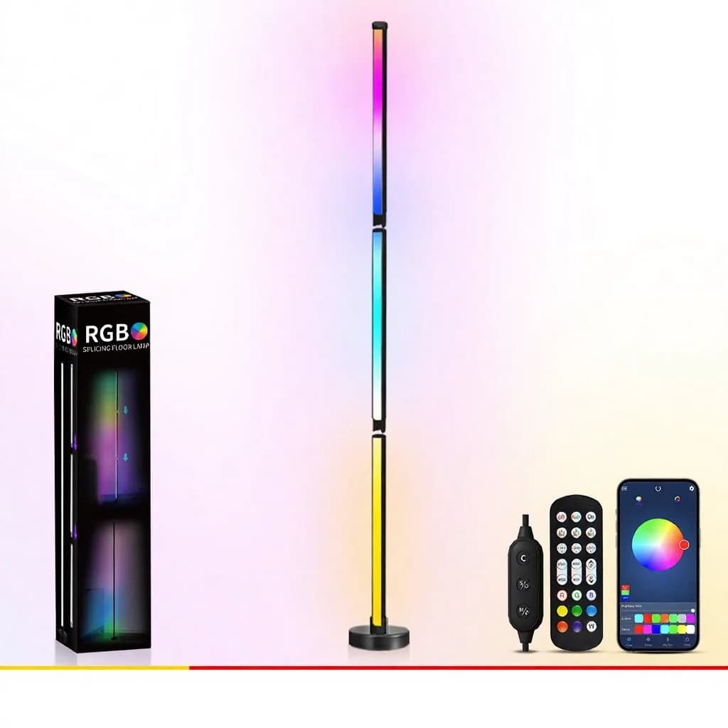 Đèn Sàn Đổi Màu RGB Đồng Bộ Nhạc & Điều Khiển App