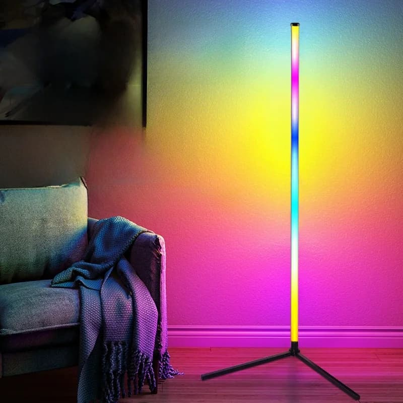 Đèn Sàn RGB Đồng Bộ Nhạc, Remote & Điều Khiển App
