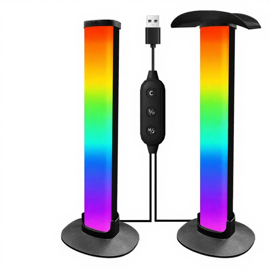 Đèn gaming RGB kèm giá treo tai nghe đồng bộ âm thanh