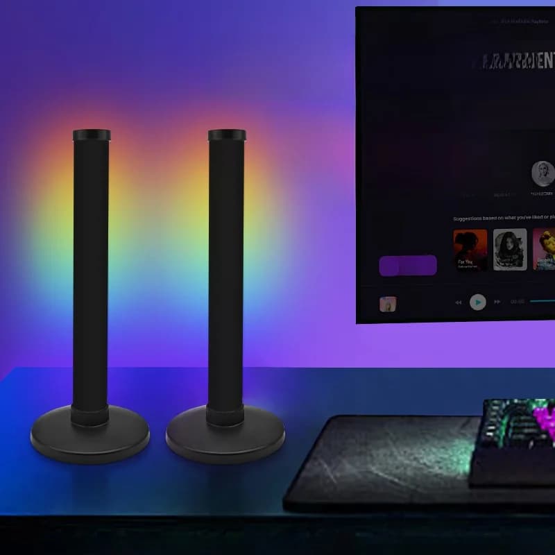Đèn LED RGB Đồng Bộ Âm Thanh & Điều Khiển App Cho Bàn