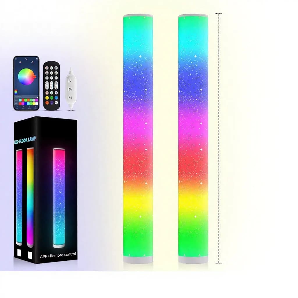Đèn đứng LED RGB hiệu ứng sao, điều khiển từ xa