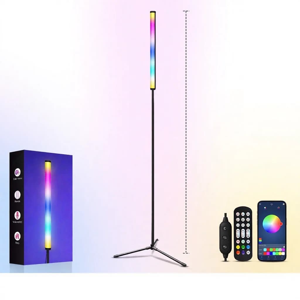 Đèn đứng đổi màu RGB đồng bộ nhạc và điều khiển ứng dụng