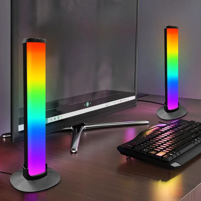 Đèn gaming RGB kèm giá treo tai nghe đồng bộ âm thanh