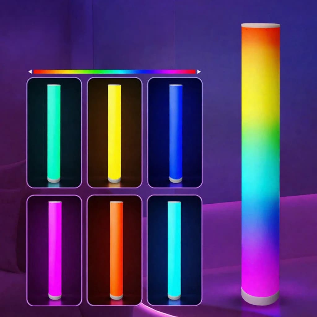 Đèn đứng trụ RGB điều khiển từ xa, đồng bộ nhạc cho trang trí nhà