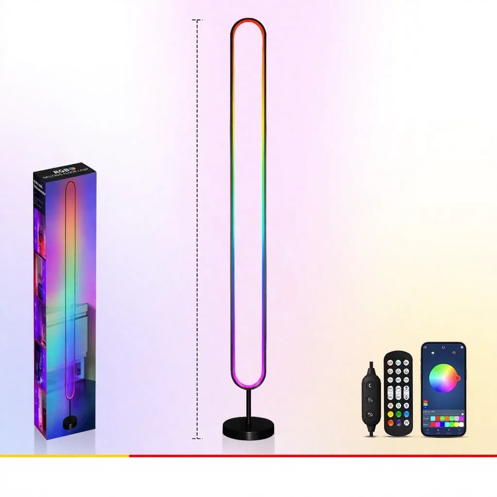 Đèn Atmosphere LED RGB Cảm Ứng Âm Thanh, Điều Khiển App