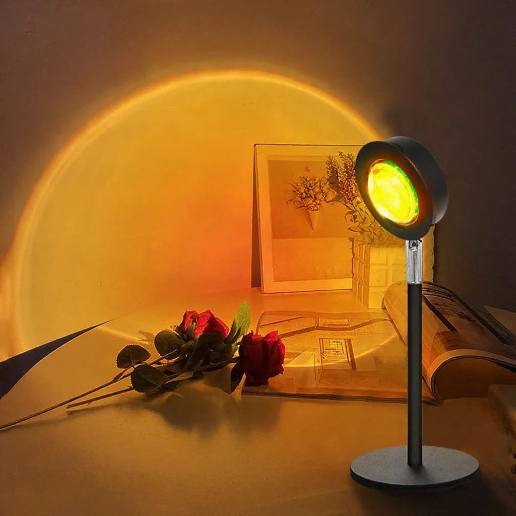 Đèn Chiếu Hình Hoàng Hôn USB RGB Trang Trí Bàn