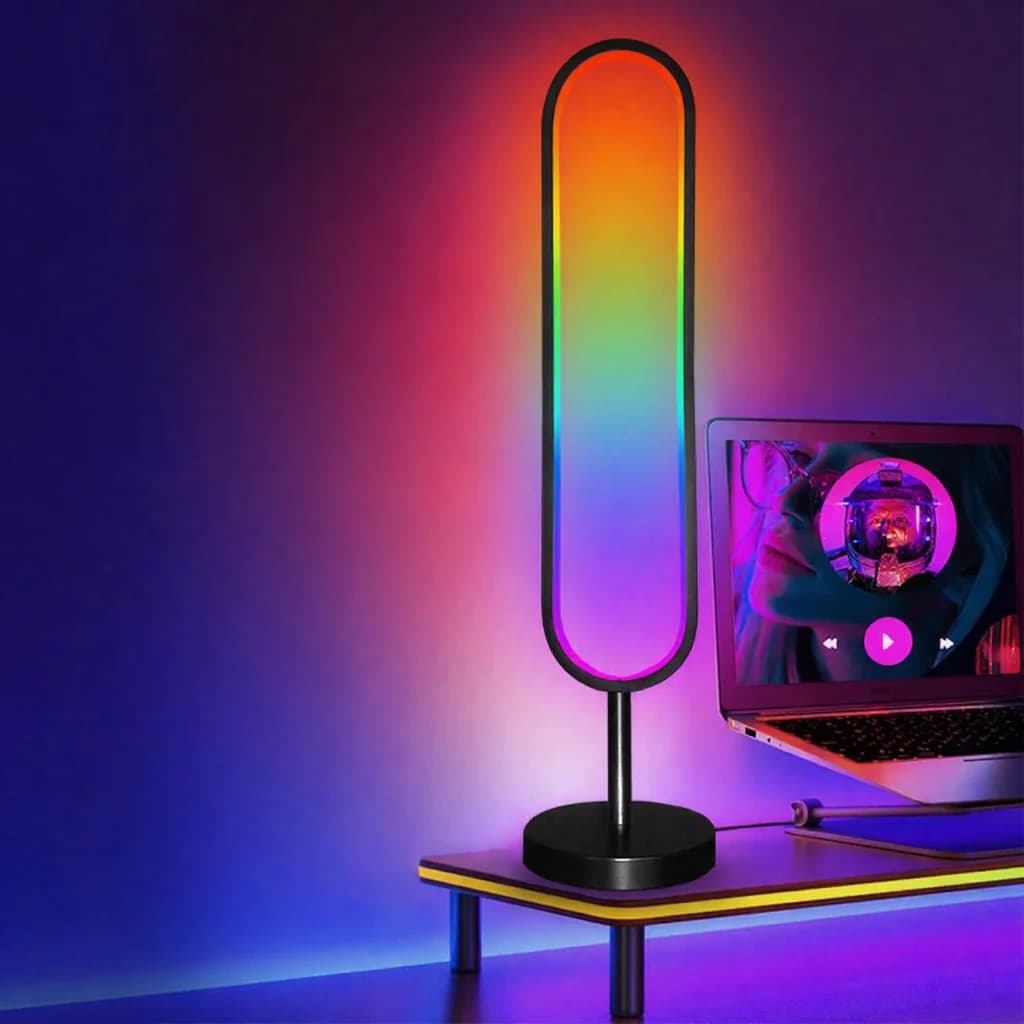 Đèn đứng RGB hình chữ U, phản ứng âm thanh, điều khiển App