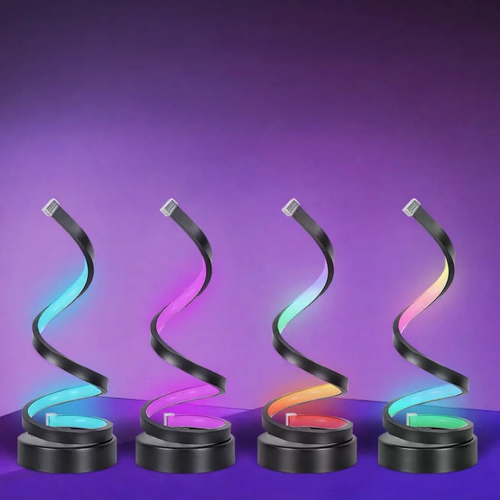 Đèn LED RGB Xoắn Ốc Phản Ứng Âm Thanh & Điều Khiển App