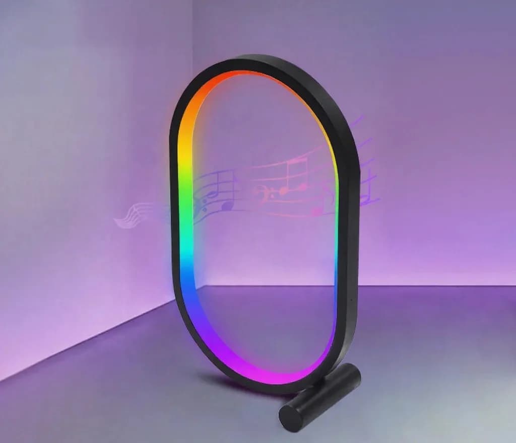 Đèn bàn RGB đồng bộ nhạc điều khiển App phản ứng âm thanh