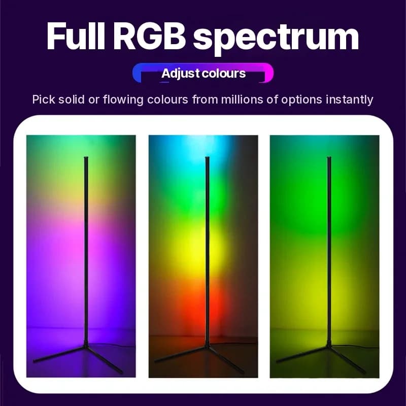 Đèn Sàn RGB Đồng Bộ Nhạc, Remote & Điều Khiển App