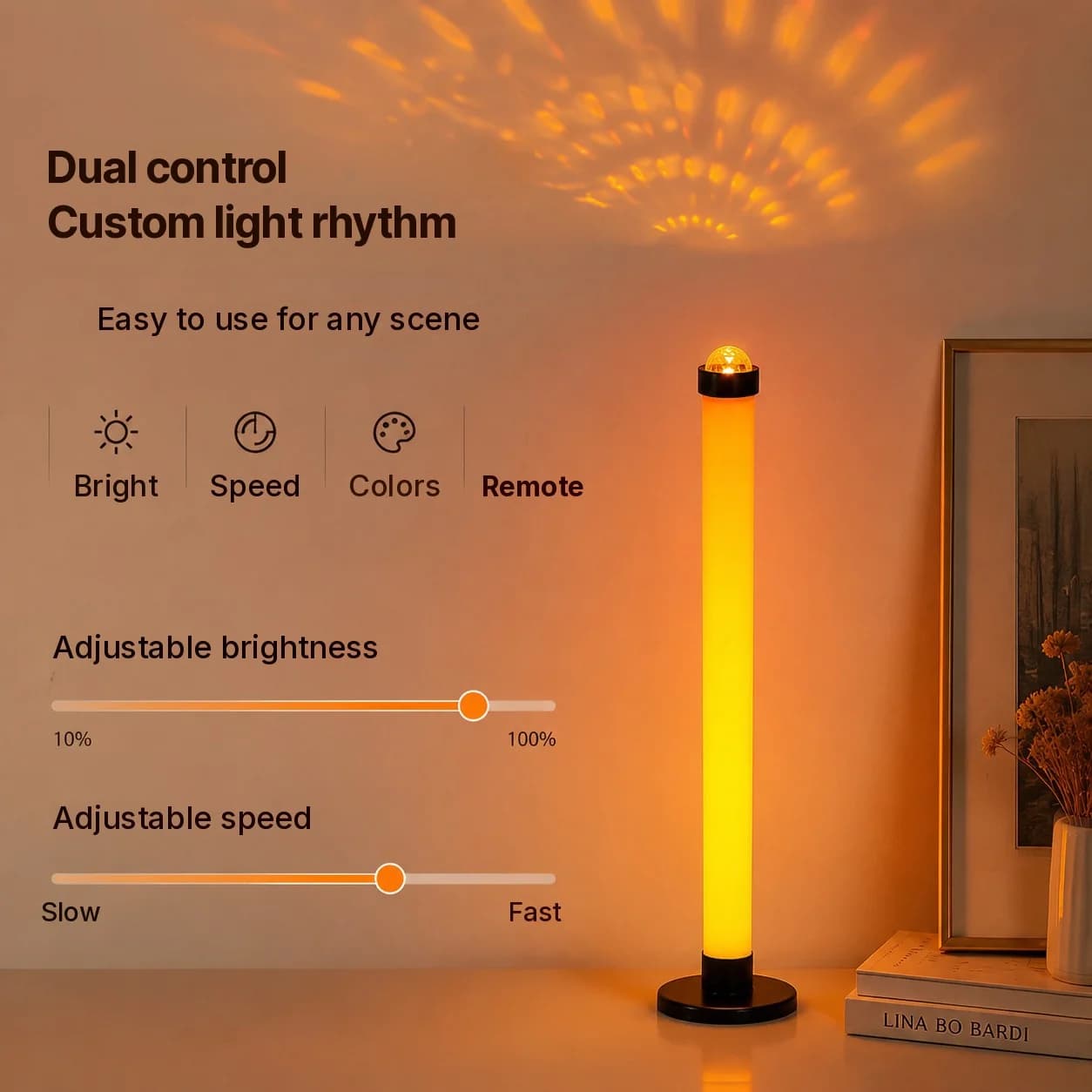 Đèn Chiếu Atmosphere RGB Đồng Bộ Nhạc & Điều Khiển Từ Xa