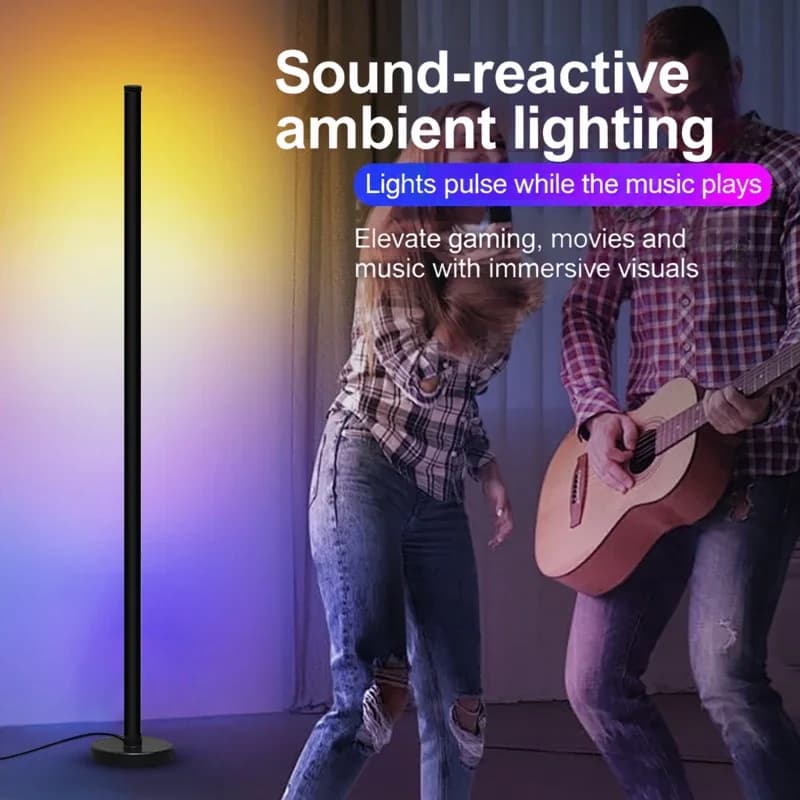 Đèn đứng ghép nối RGB đồng bộ nhạc và điều khiển ứng dụng
