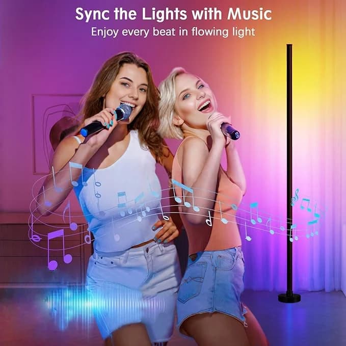 Đèn Sàn Đổi Màu RGB Đồng Bộ Nhạc & Điều Khiển App