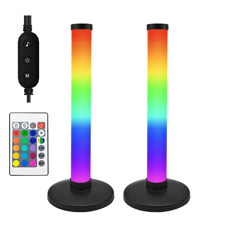 Đèn LED RGB Đồng Bộ Âm Thanh & Điều Khiển App Cho Bàn