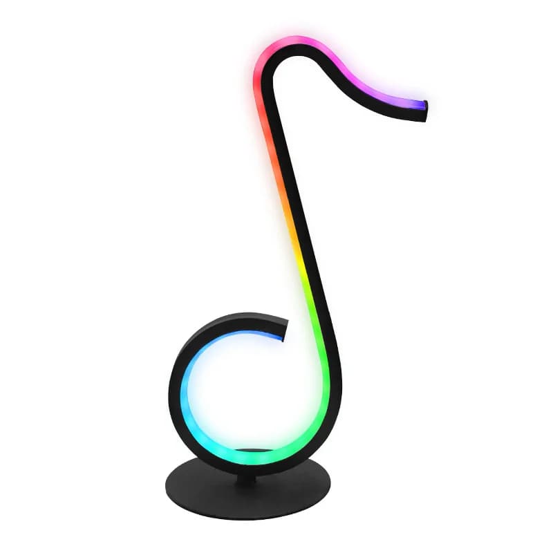 Đèn bàn USB hình nốt nhạc RGB có điều khiển từ xa
